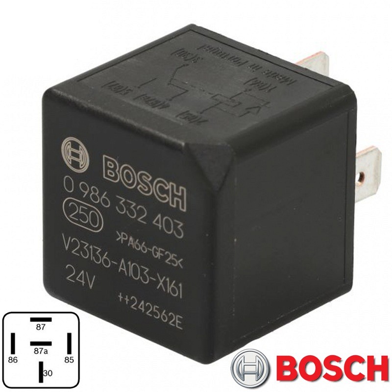 Relee 24 V 30 A 5 jalaga univ