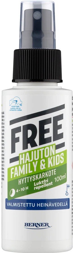 FREE family & kids SÄÄSE/PUUGI tõrjevahend lastele lõhnatu 100 ml