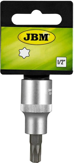 1/2" TORX padrunotsik lühike T100, satin CR-VAN, riputuspakend