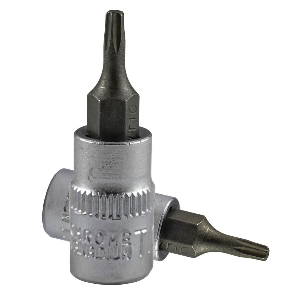 1/4" padrunotsik TORX TX T10, satin CR-VAN, riputuspakend