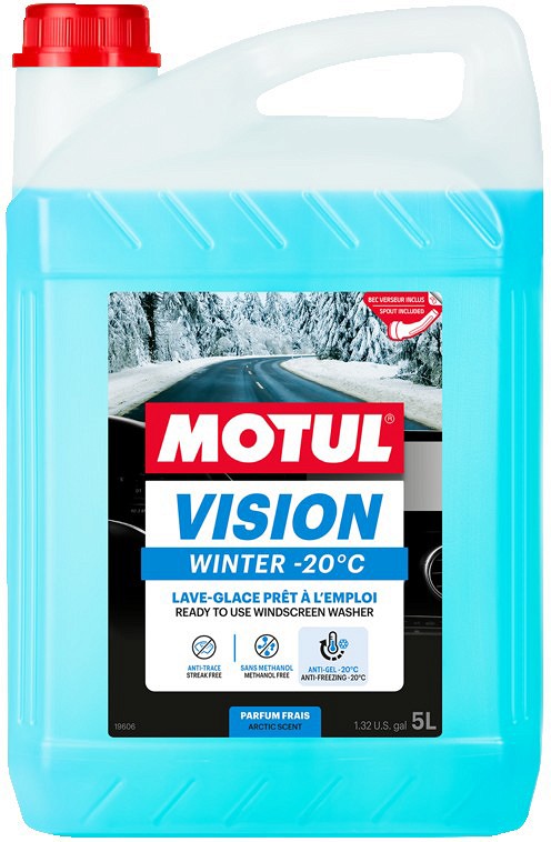 MOTUL vision winter -20°C klaasipesu 5 l (etanool) talvine, valamisotsikuga