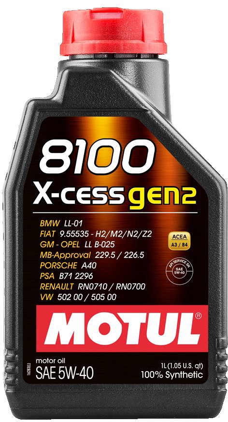MOTUL 8100 X-cess GEN2 5W40 A3/B4 1 l