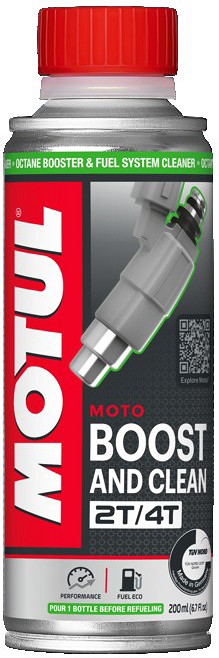MOTUL boost AND clean moto bensiinilisand 200 ml