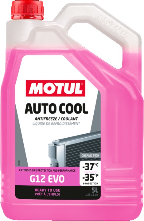 MOTUL auto cool G12 EVO -37°C jahutusvedelik roosa 5 l
