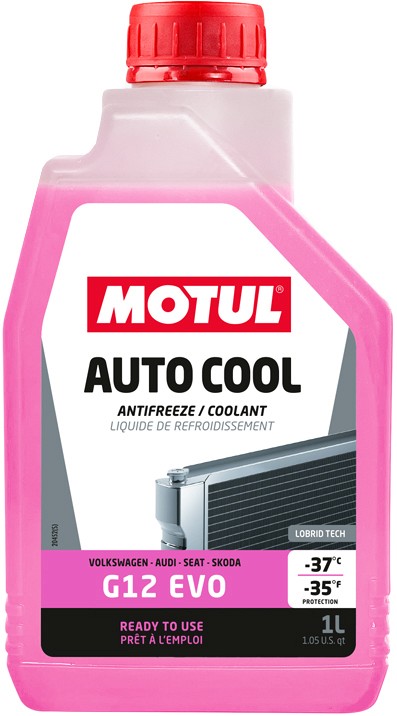 MOTUL auto cool G12 EVO -37°C jahutusvedelik roosa 1 l