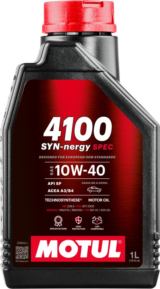 MOTUL 4100 SYN-nergy spec 10W40 A3/B4 1 l