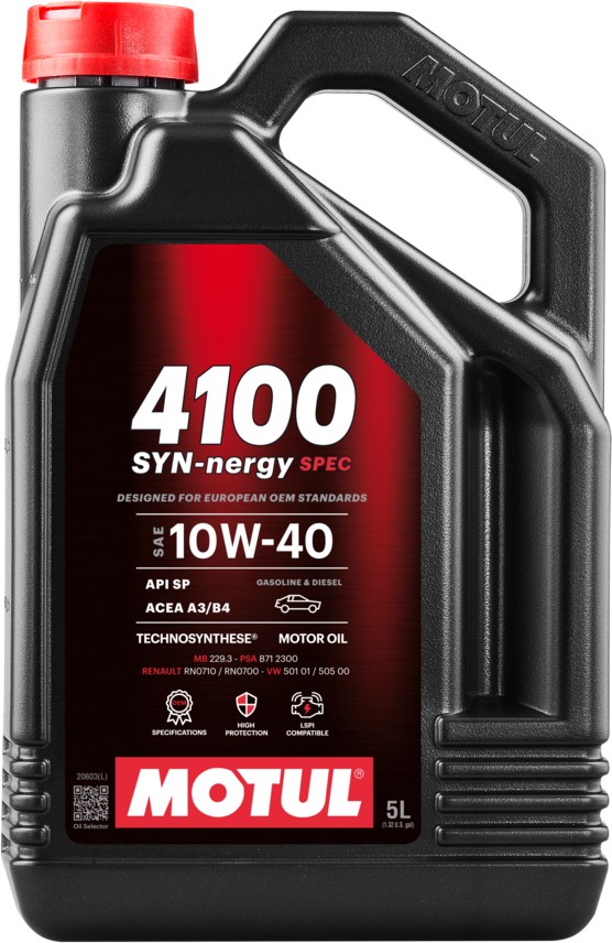 MOTUL 4100 SYN-nergy spec 10W40 A3/B4 5 l