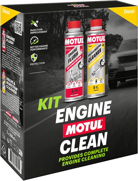 MOTUL engine clean KIT (diisel) 2×300 ml