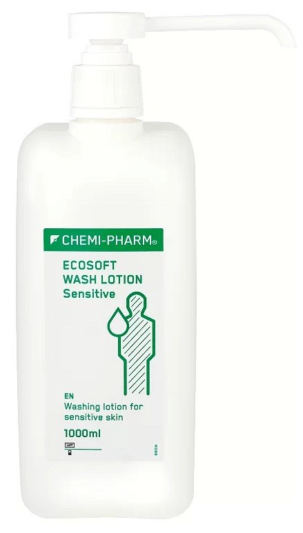 Ecosoft wash lotion sensitive vedelseep 1L/PUMP