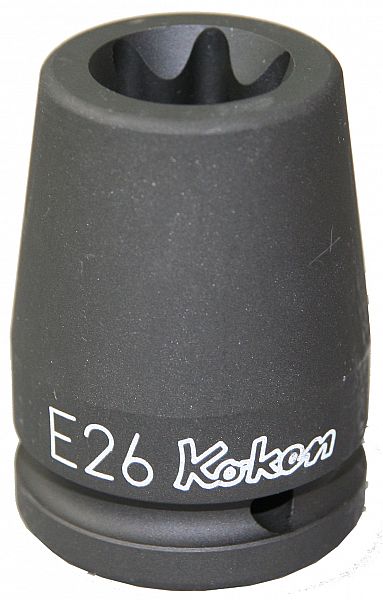 3/4" TORX löökpadrun lühike E26 koonussein