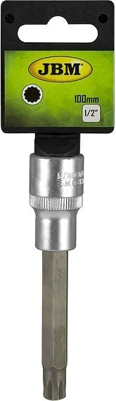 1/2" padrunotsik pikk 12-TÄHIK XZN M14, 100 mm satin CR-VAN, riputuspakend