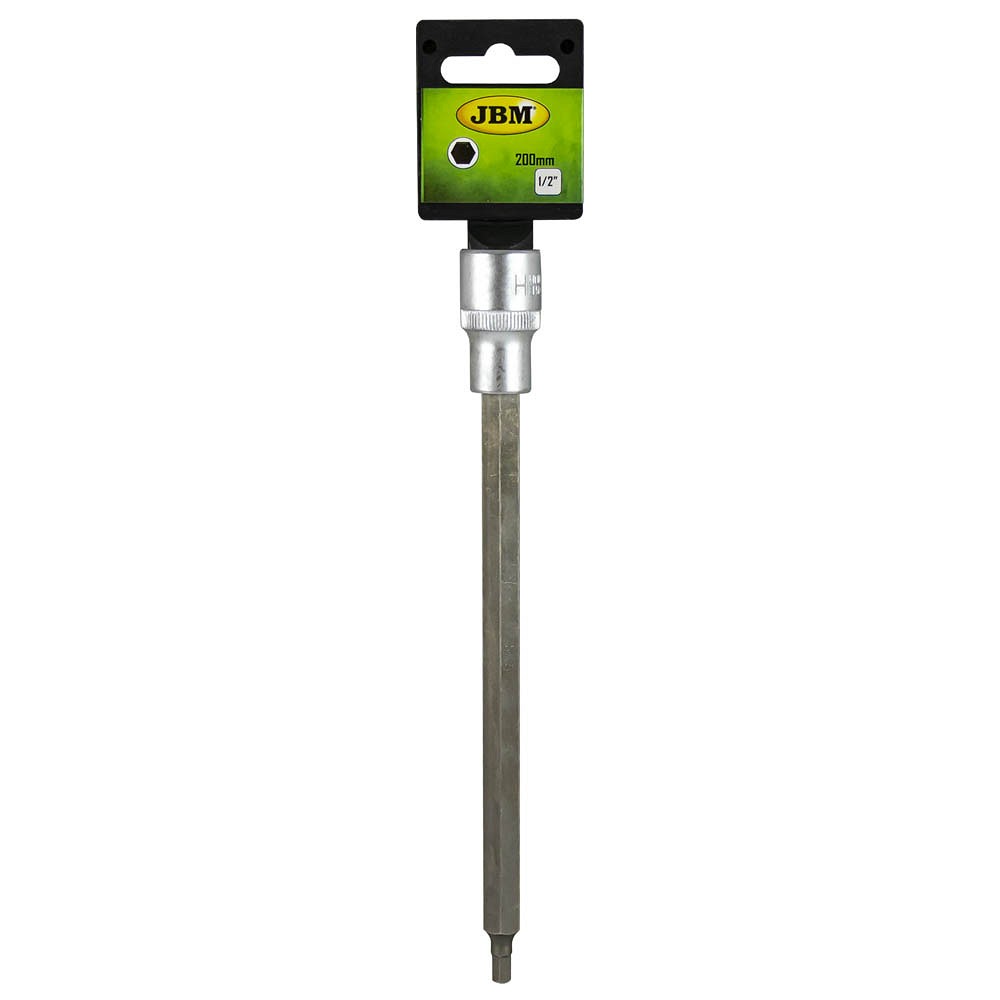 1/2" padrunotsik pikk kuuskant HE×6 mm, 200 mm satin CR-VAN, riputuspakend