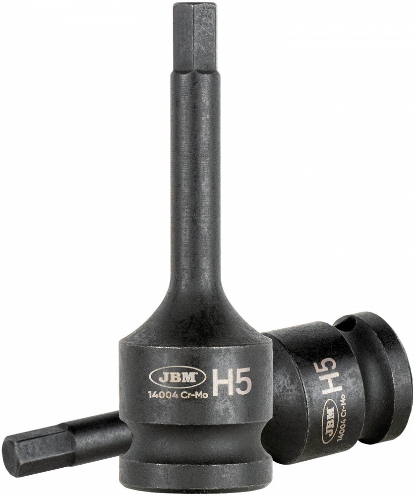 1/2" löökotsik kuuskant pikk HE×5 mm/78 mm, CR-MO riputuspakend