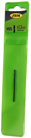 Metallipuur HSS-R/4241 1.5×40 mm, must, riputuspakend