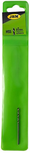 Metallipuur HSS-G/4341 1.0×34 mm, riputuspakend 1 tk