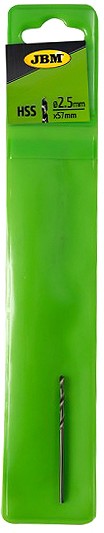 Metallipuur HSS-G/4341 2.5×57 mm, riputuspakend 1 tk