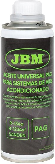 Kliimasüsteemi kompressori ÕLI PAG, R134A/R1234YF kliimagaas 250 ml JBM*