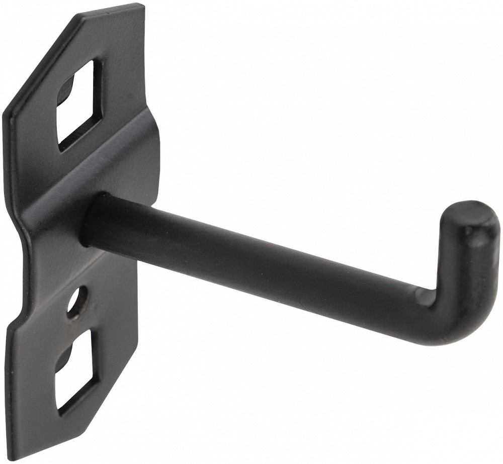 Perfoseina konks 50 mm perfo -10×10 mm/28 mm must