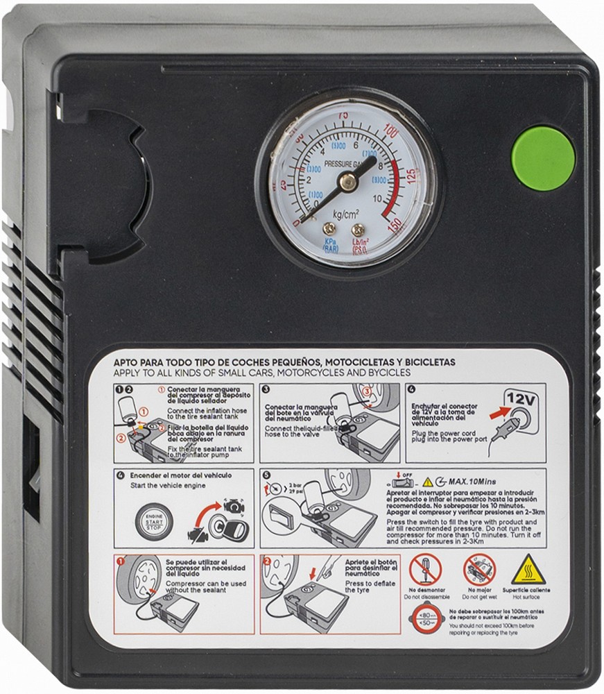 Rehviremondi komplekti kompressor 12 V (54760J)