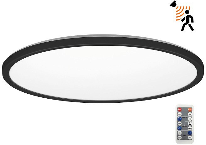 230 V LED PLAFOON/VALGUSTI nivera ANDUR+ pult must 32 W 3CCT IP54