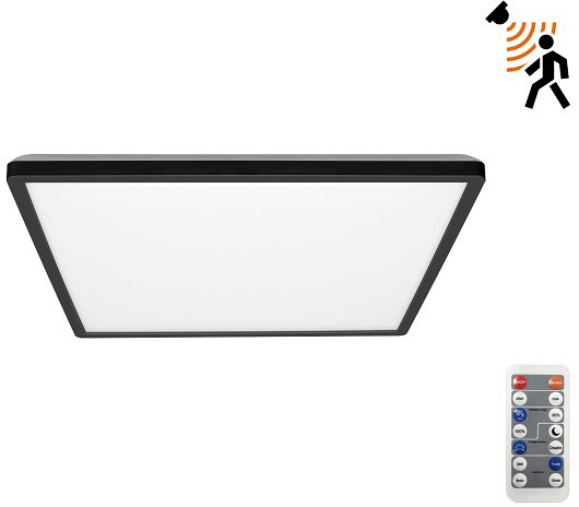 230 V LED PLAFOON/VALGUSTI nivera ANDUR+ pult must 12 W 3CCT IP54