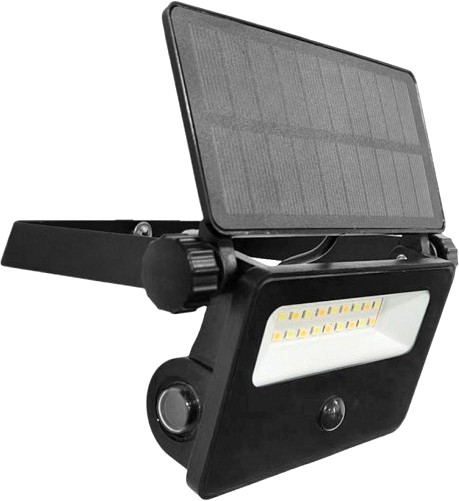 LED solar PROZEKTOR+ANDUR 10 W 850LM 3CCT, must IP54 A++