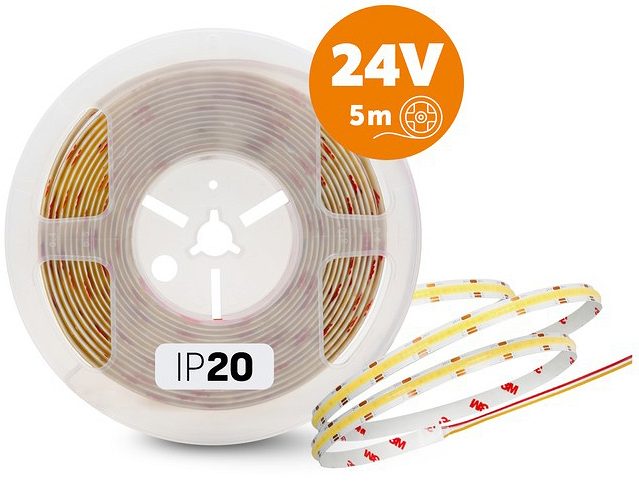 24 V LED riba tramo 608COB 3CCT IP20 5M