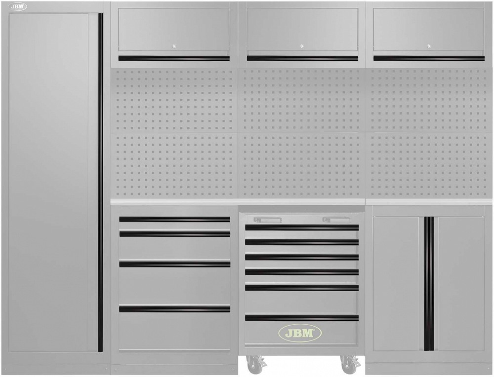 Töökoja töökoha 18-MOODULITE värvipaneelide komplekt (SERIE446, 54327J) must