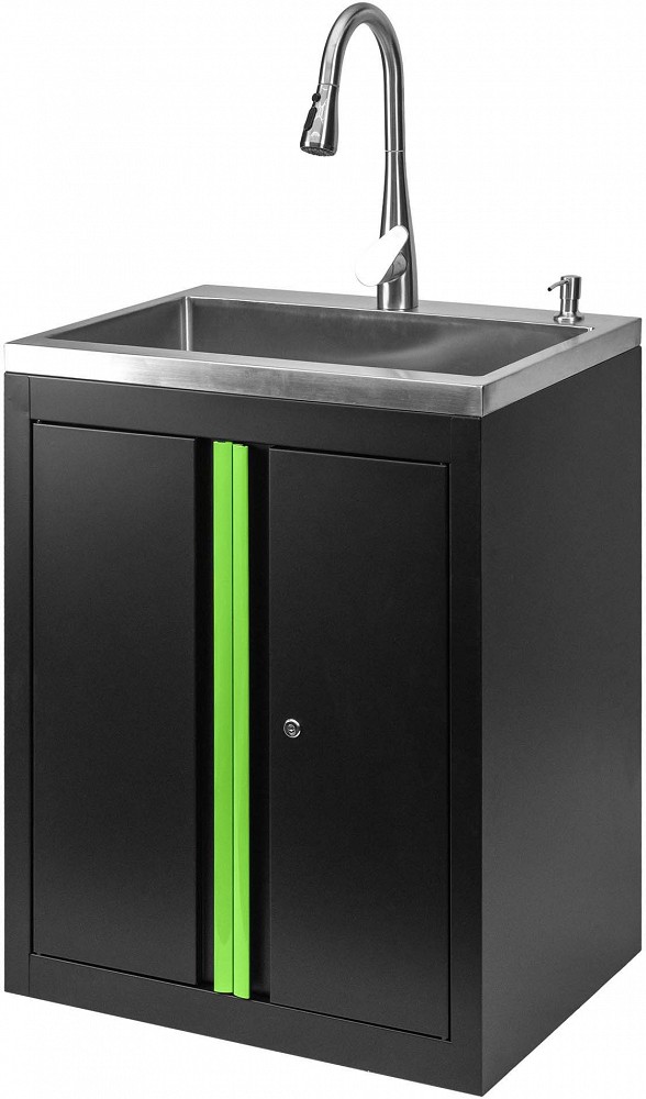Töökoja töökoha valamuga moodul (TERAS/INOX) 680×500×935 mm JBM*