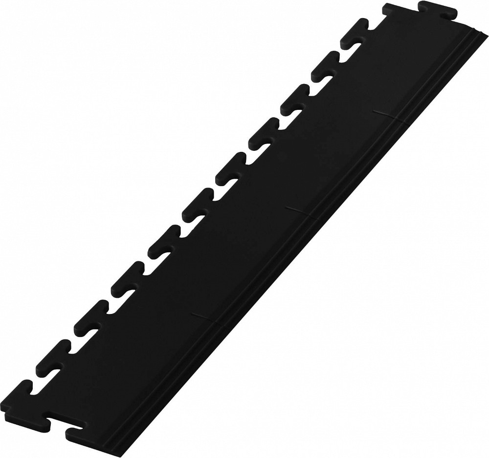 Töökoja PÕRANDAKATTE/PÕRANDAMOODULI serv, PVC, must 500×125×6 mm