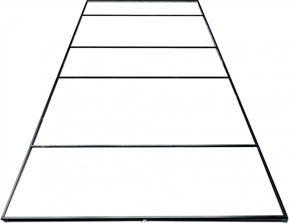 LED detailing KÄRGVALGUSTI/HEXAGON terasest hoideraam 4800×2390 mm