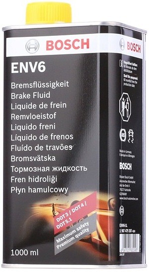 BOSCH ENV6 universaalne pidurivedelik 270°C 1 l (DOT 3, DOT 4, DOT 5.1)