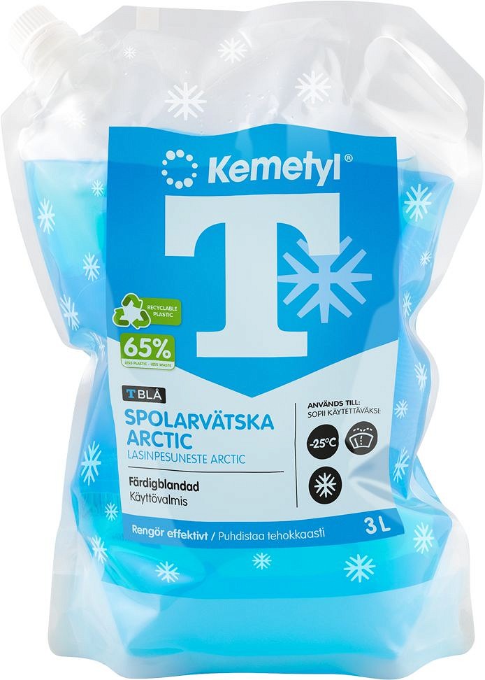 Klaasipesu vedelik -25°C "T-BLÅ arctic" talvine 3 l kott