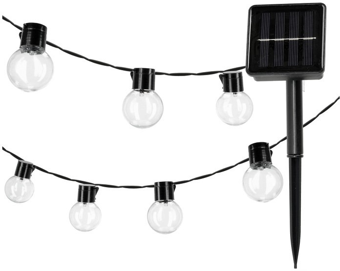 Solar valgusti starlight 10 LED 0.12 W 3.8M külm valgus 6000K IP44