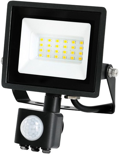 230 V LED PROZEKTOR+ANDUR MHC 20 W RED 1620LM 145×127 mm päevavalgus, must IP44