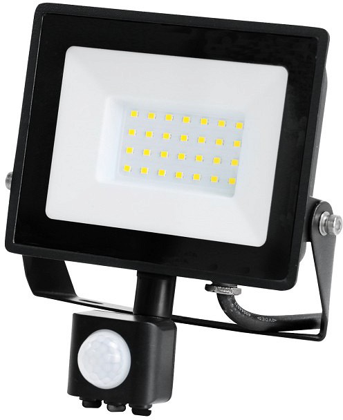 230 V LED PROZEKTOR+ANDUR MHC 30 W 2505LM 164×167 mm külm valgus, must IP65