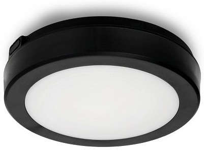 230 V LED PLAFOON/VALGUSTI anduriga nairos, must 12 W 120° 1140LM 3000/4000/65000K Ø200 IP65