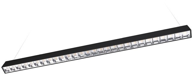 230 V LED valgusti koline K2 must 3CCT UGR 30 W