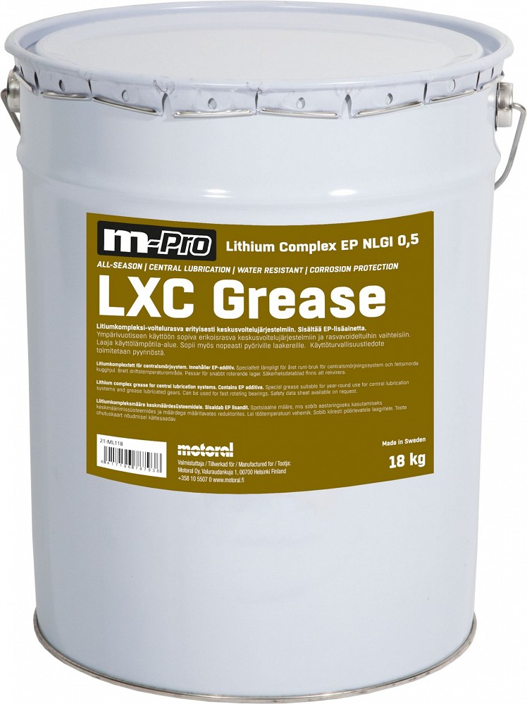 M-PRO LXC grease lithium complex EP ÜLD- JA keskmääre NLGI-0.5 18 kg (värvitu)