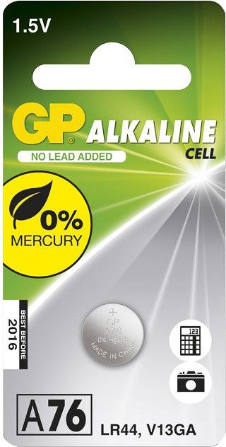 Patarei GP LR44 1.5 V 1 tk IP
