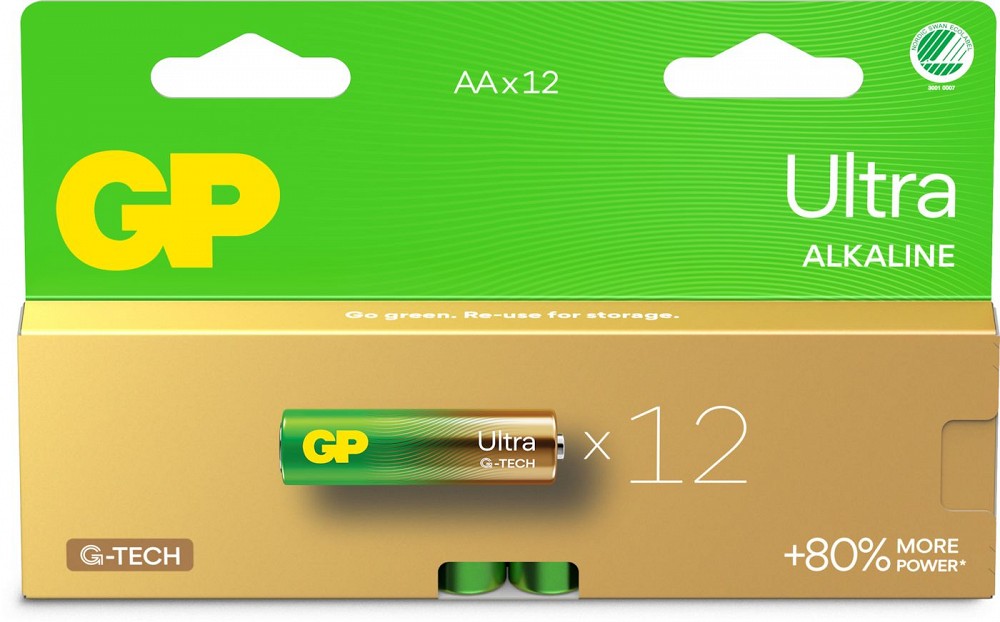 Patarei GP AA/LR6 12 tk ultra alkaline