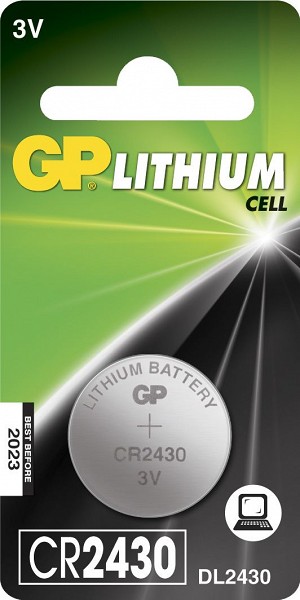 Patarei GP CR2430 3 V 1 tk IP