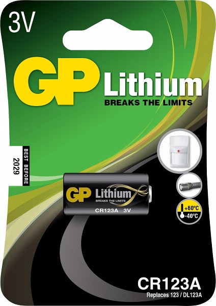 Patarei GP CR123 3 V 1 tk IP