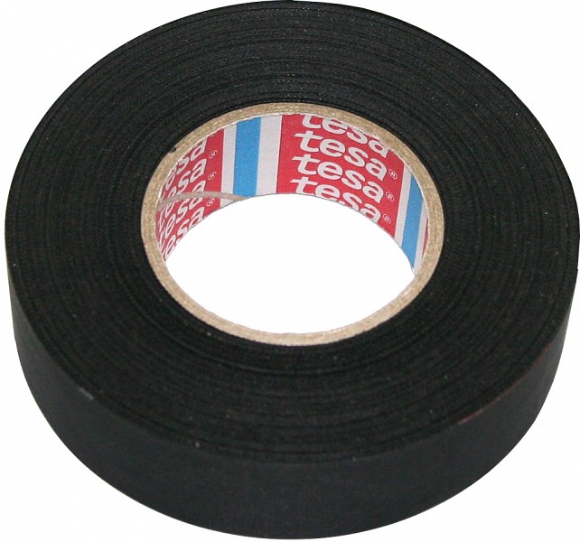 Riidest elektriku teip 19 mm/15M must isoleer, pehme
