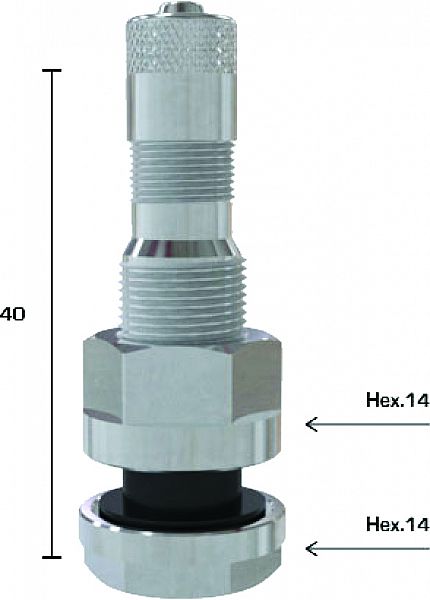 TL-ventiil veoauto valuv, TR542 (37MS) AVA 9.7 mm, sirge L