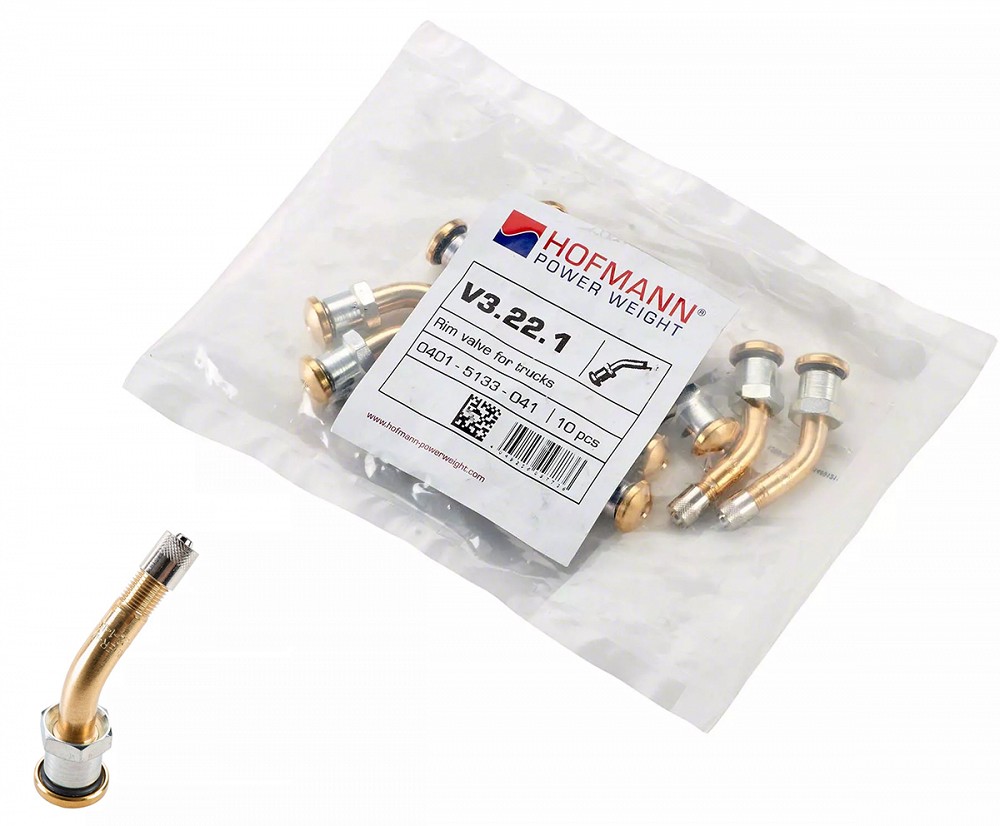 TL-ventiil veoauto, V3-22-1 (WEGMANN), 10 tk, AVA 9.7 mm, nurk 45, L