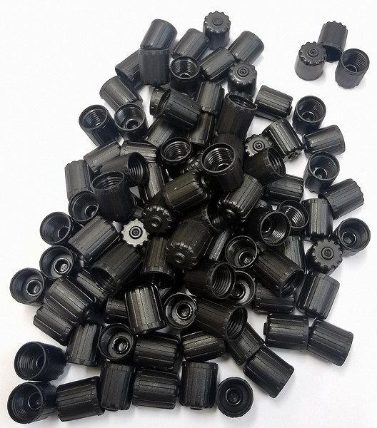 Ventiilikork tihendiga 100 tk, TPMS-VENTIILIDELE