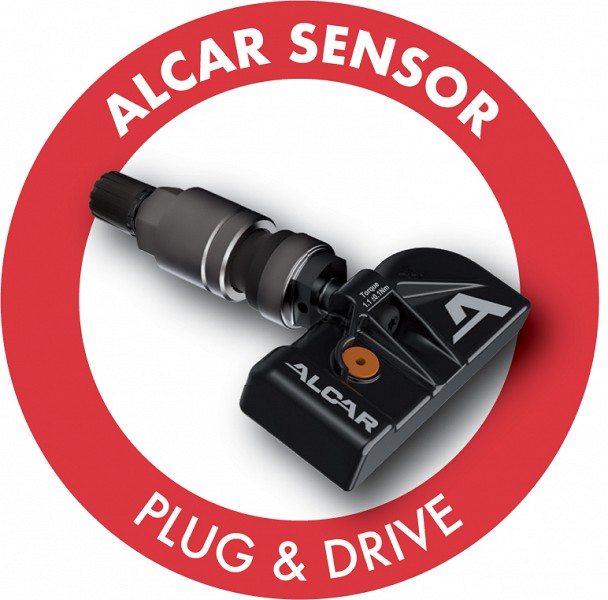 TPMS andur ALCAR (LDL) P&D S5A101B musta AL.VENTIILIGA 434 MHZ
