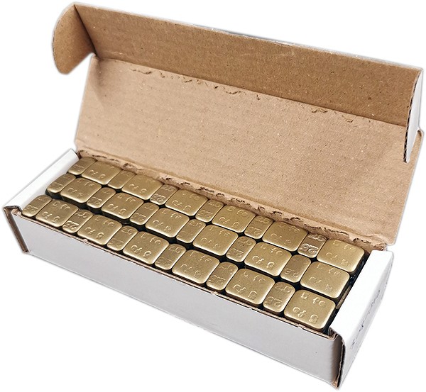 Liimitav tasakaal FE, kuldne 15×45G (6×5G+6×2.5G) karp