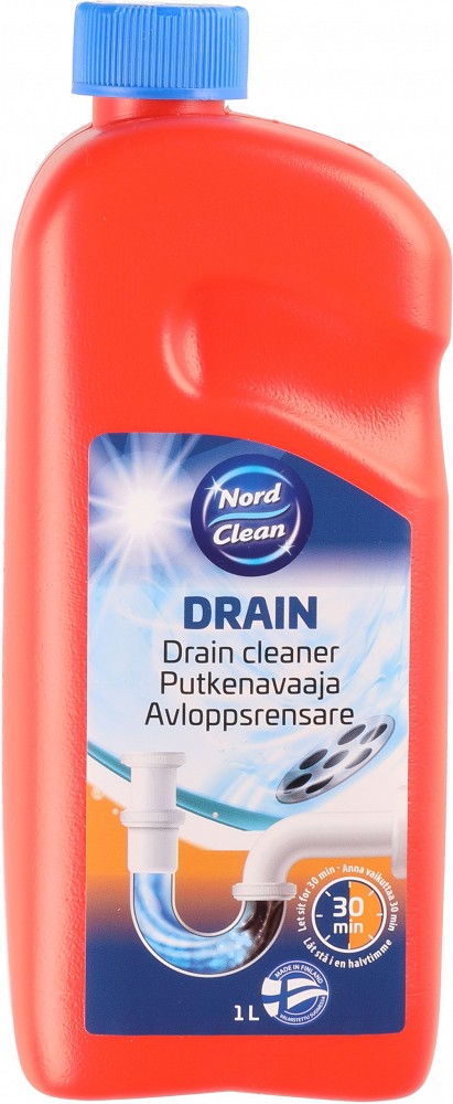 Kanalisatsiooni toru PUHASTAJA/AVAJA (torusiil) "drain cleaner" 1 l